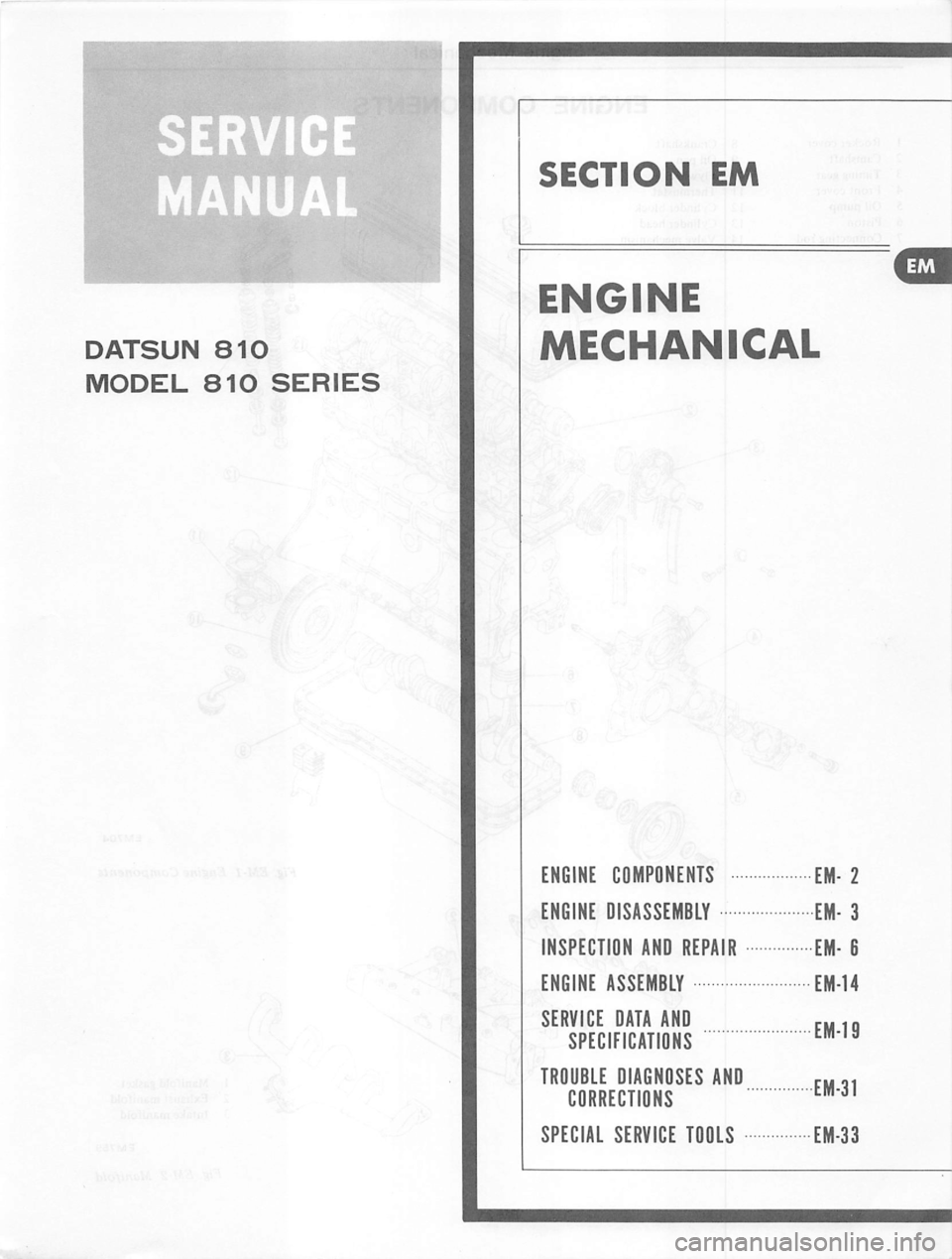 DATSUN 810 1979  Service Manual 