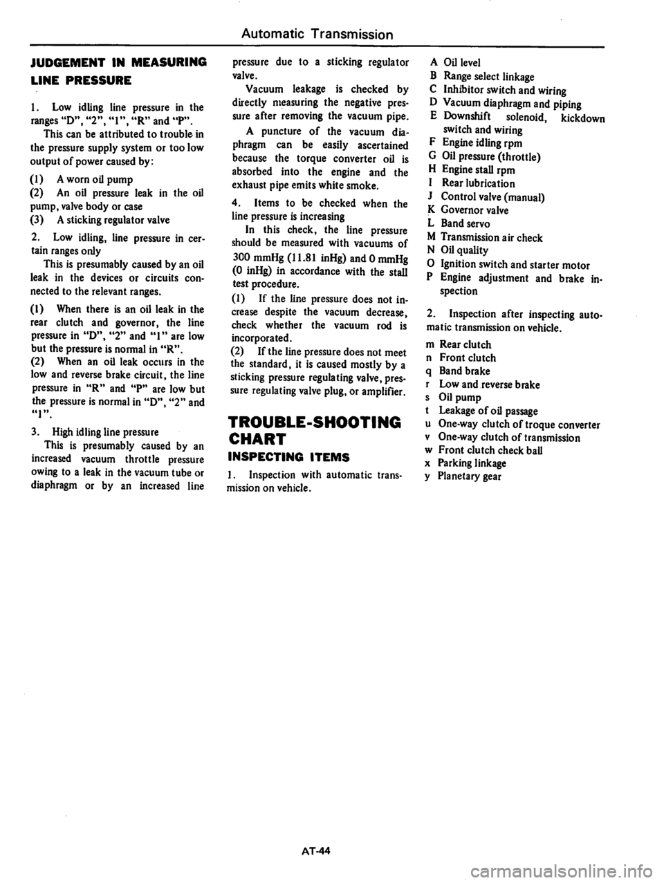 DATSUN 810 1979  Service Manual 
