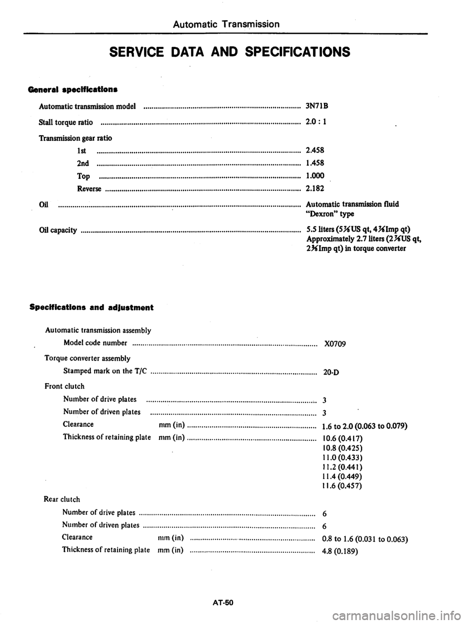 DATSUN 810 1979  Service Manual 