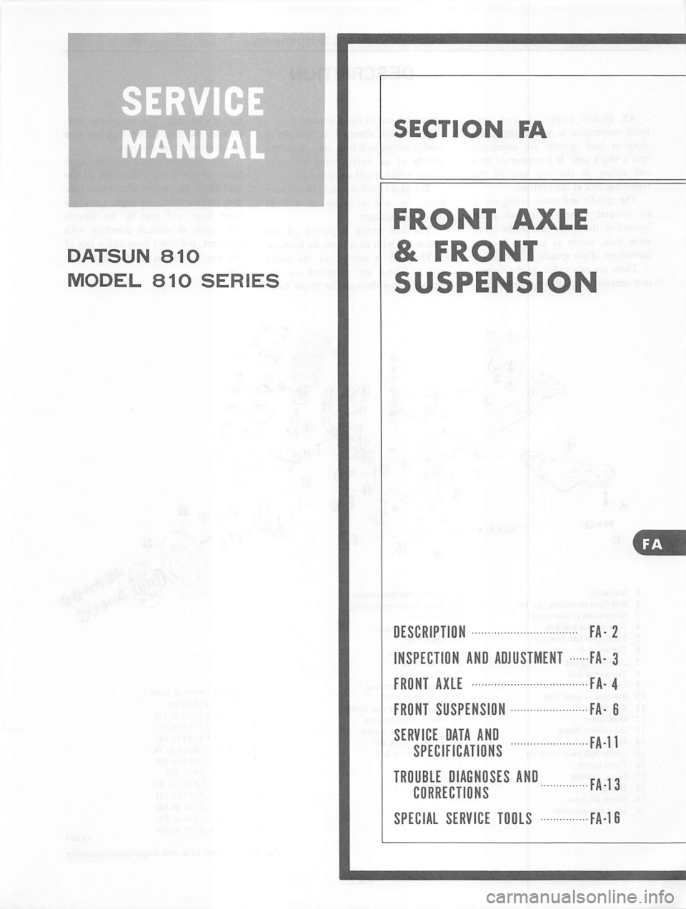 DATSUN 810 1979  Service Manual 