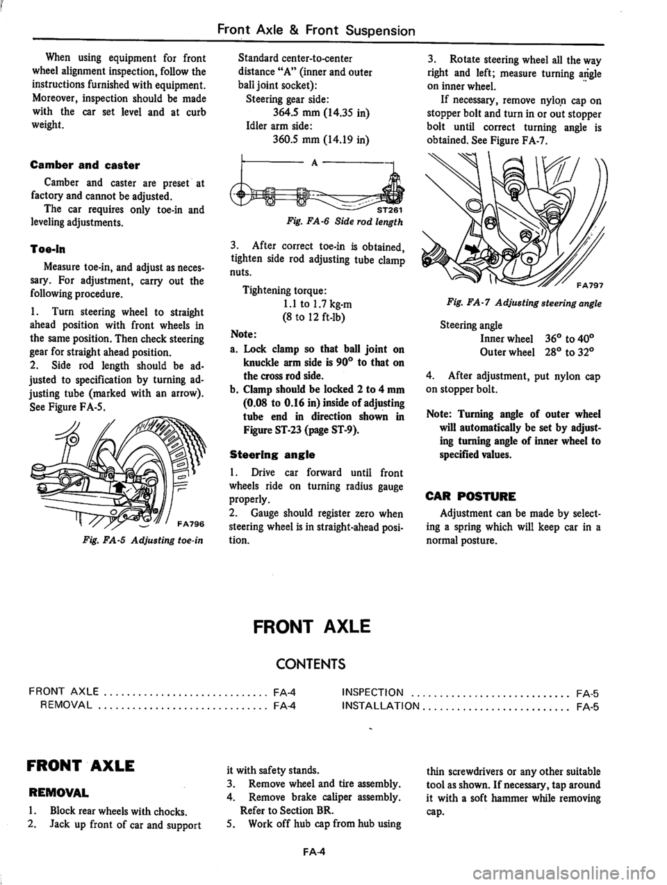 DATSUN 810 1979  Service Manual 
