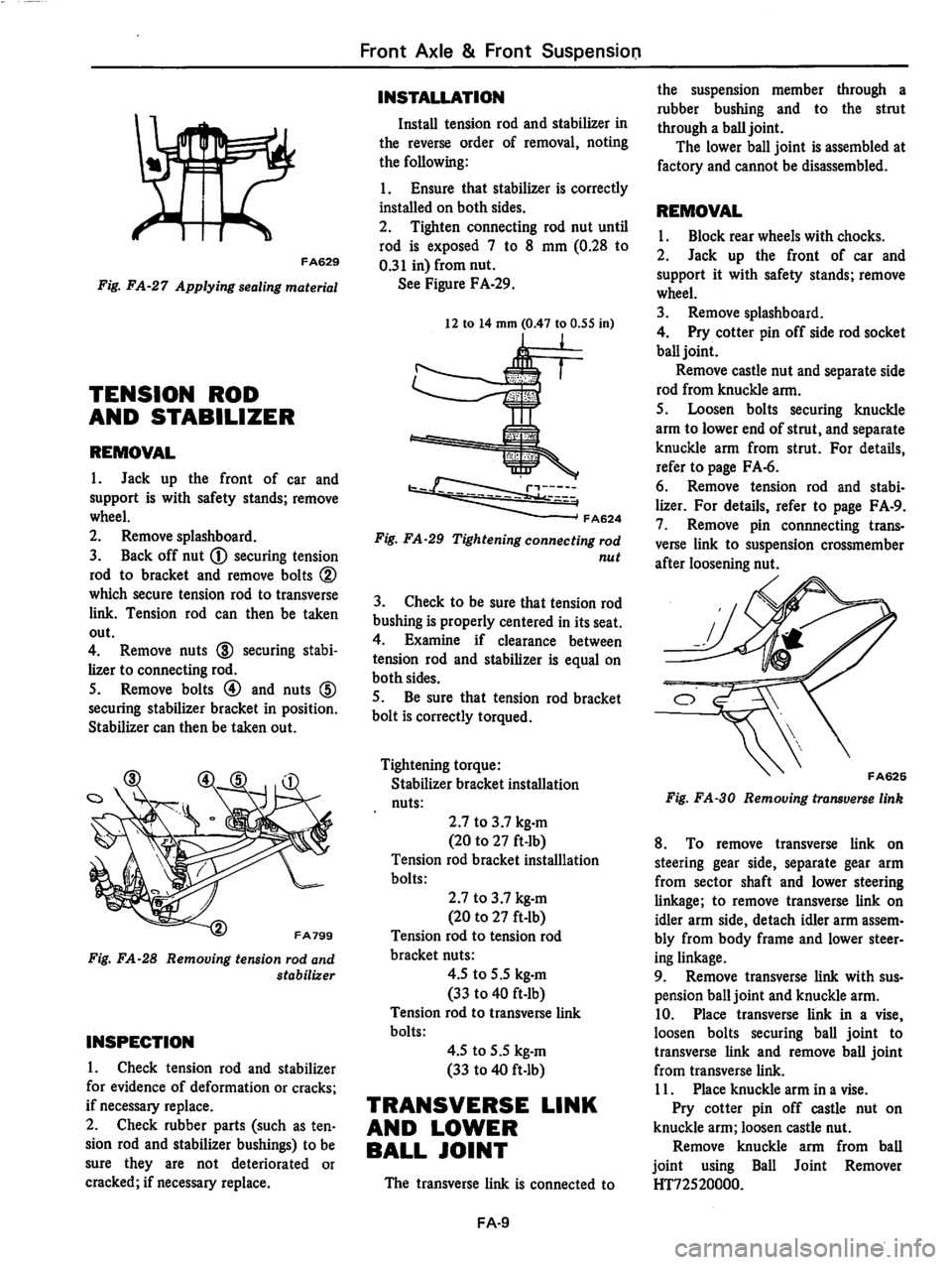 DATSUN 810 1979  Service Manual 