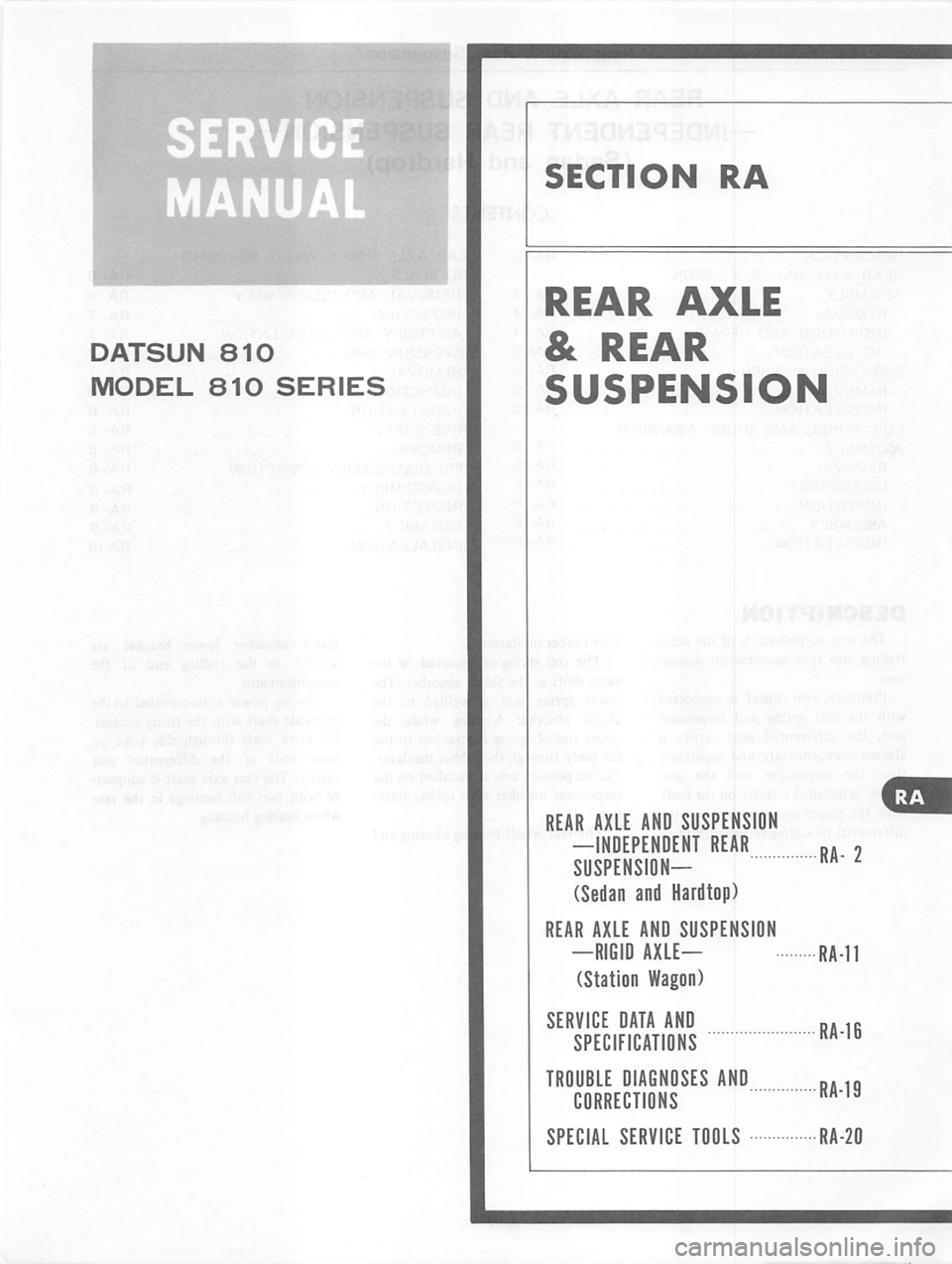 DATSUN 810 1979  Service Manual 