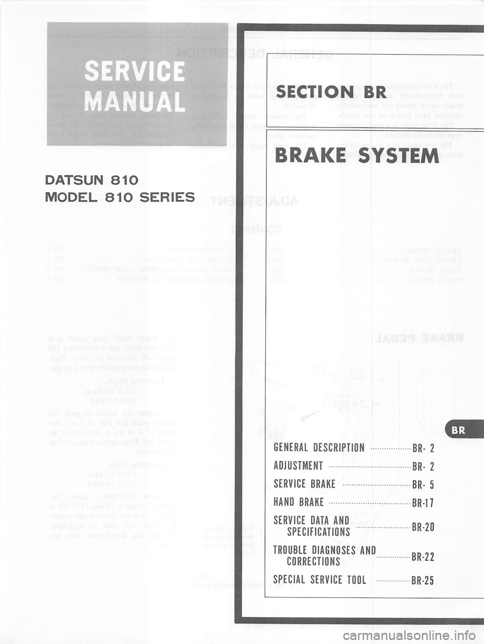 DATSUN 810 1979  Service Manual 