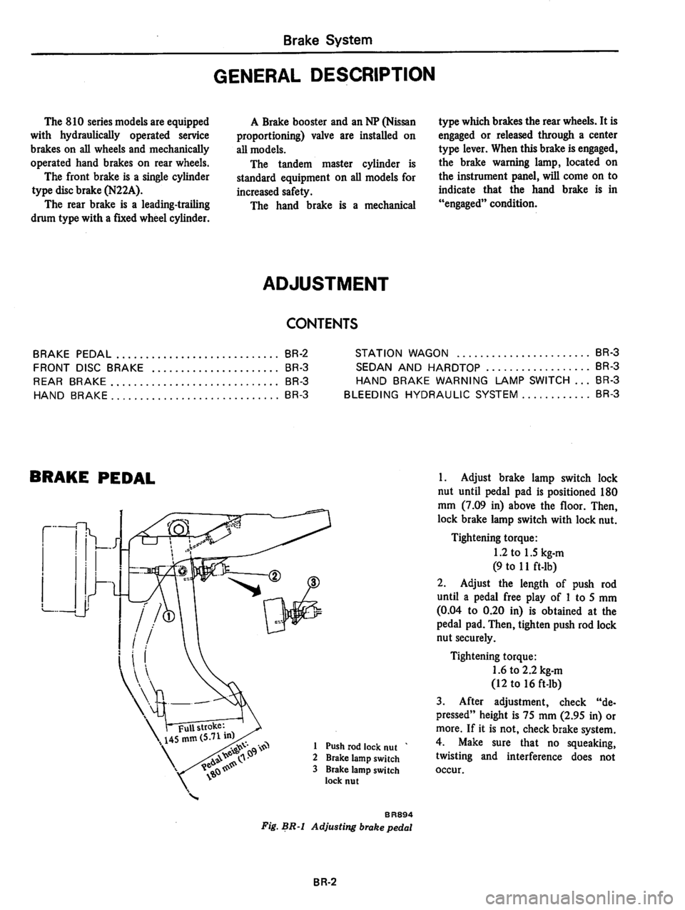 DATSUN 810 1979  Service Manual 