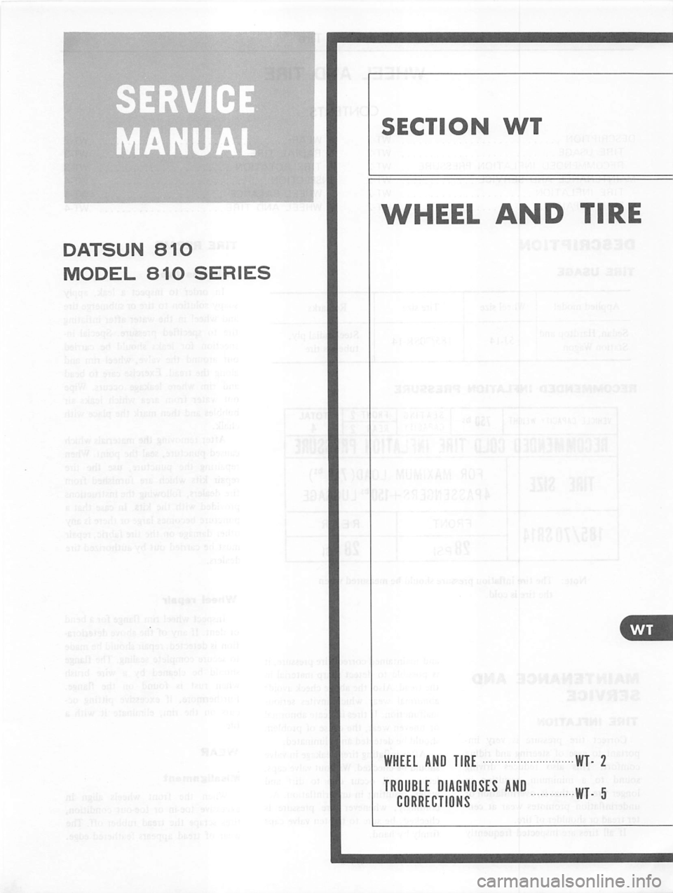 DATSUN 810 1979  Service Manual 