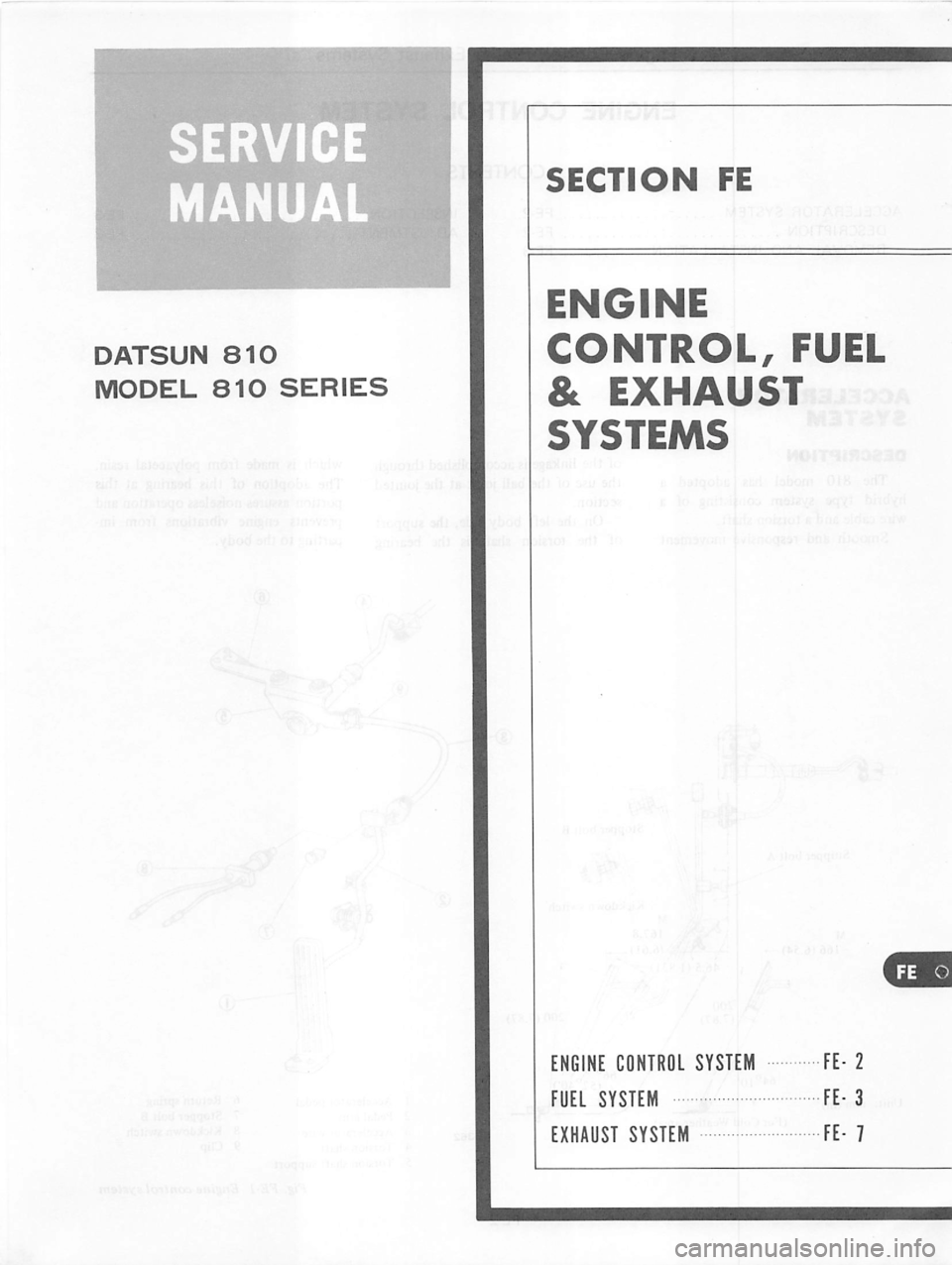 DATSUN 810 1979  Service Manual 