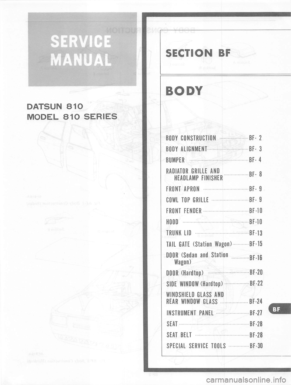 DATSUN 810 1979  Service Manual 