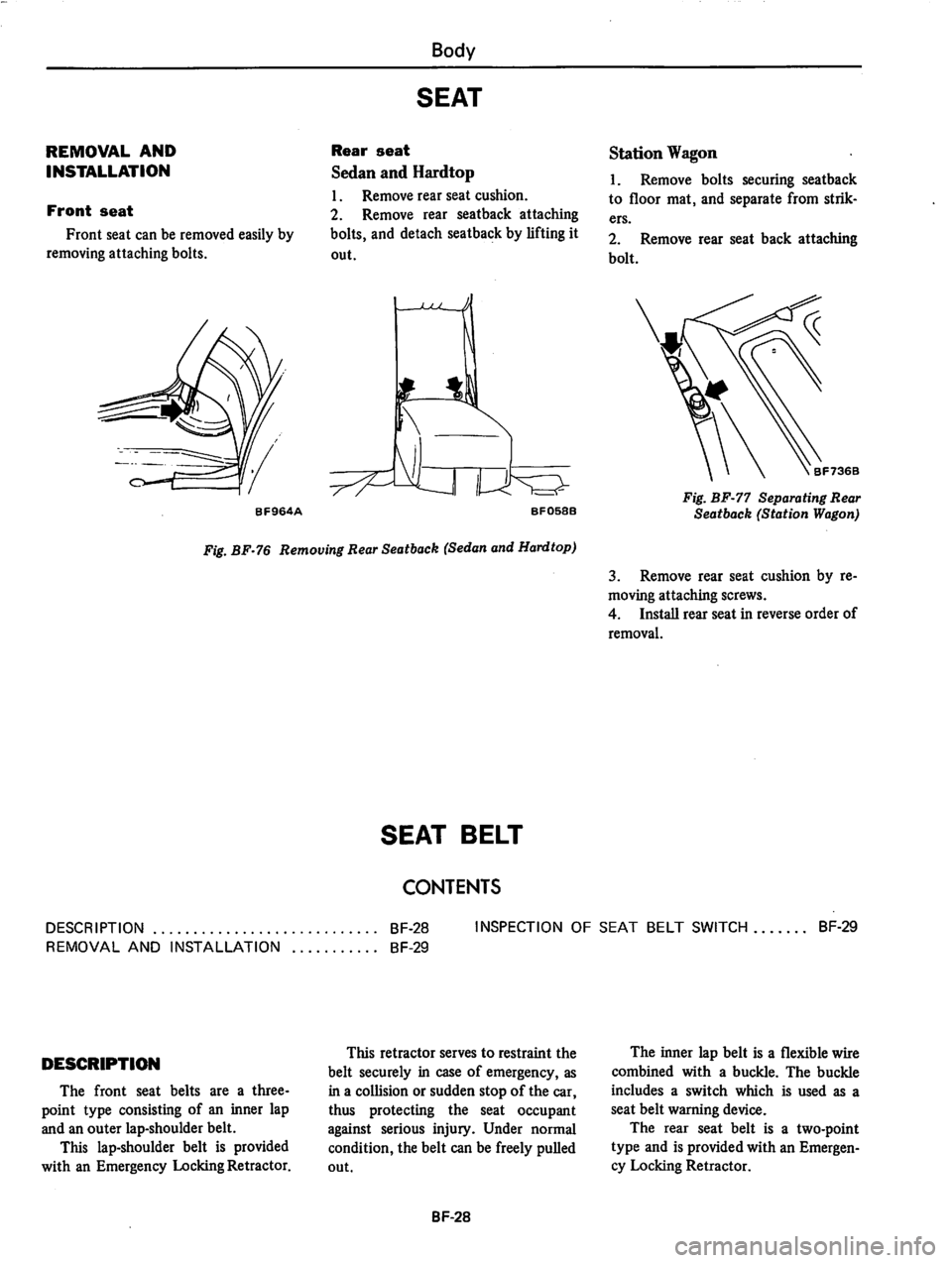 DATSUN 810 1979  Service Manual 