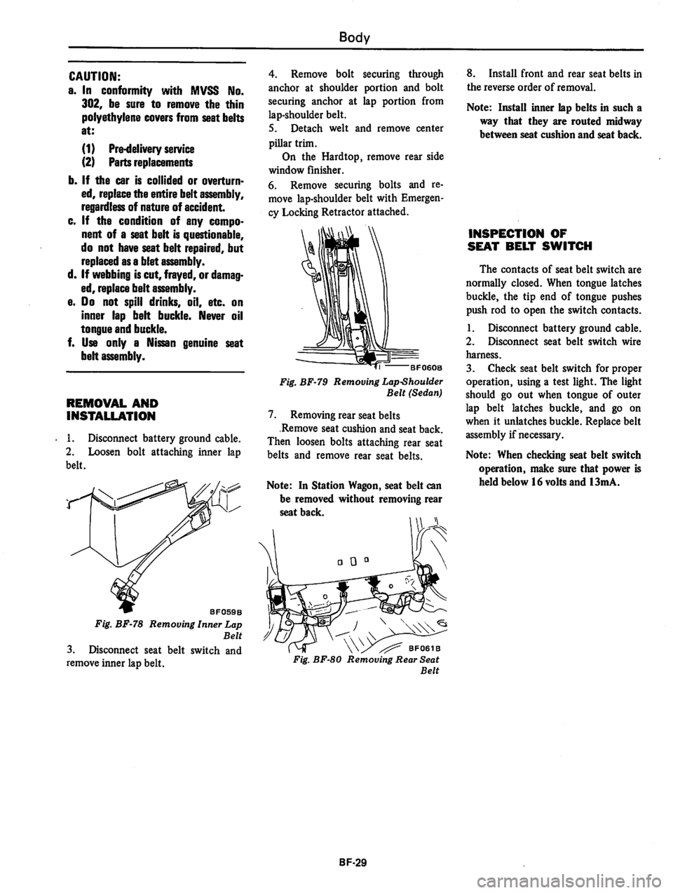 DATSUN 810 1979  Service Manual 