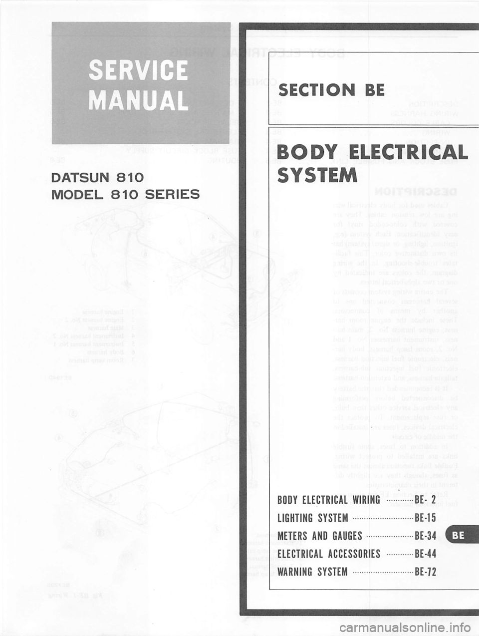 DATSUN 810 1979  Service Manual 