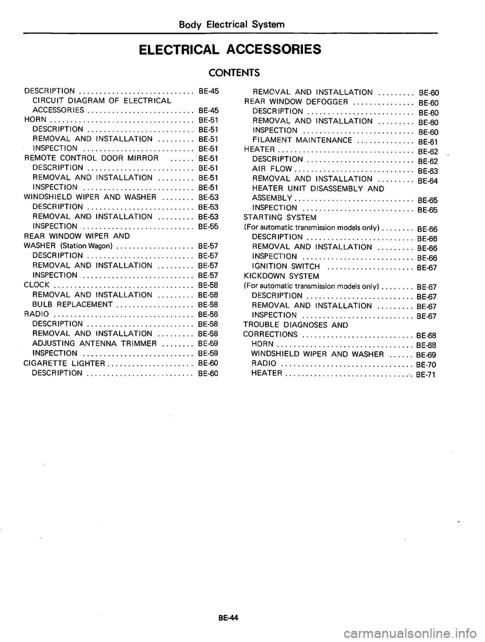 DATSUN 810 1979  Service Manual 