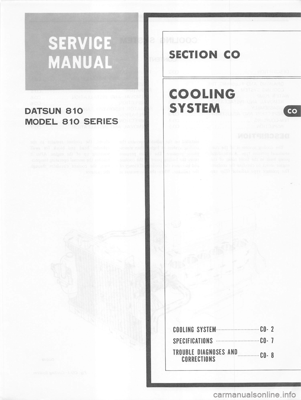 DATSUN 810 1979  Service Manual 