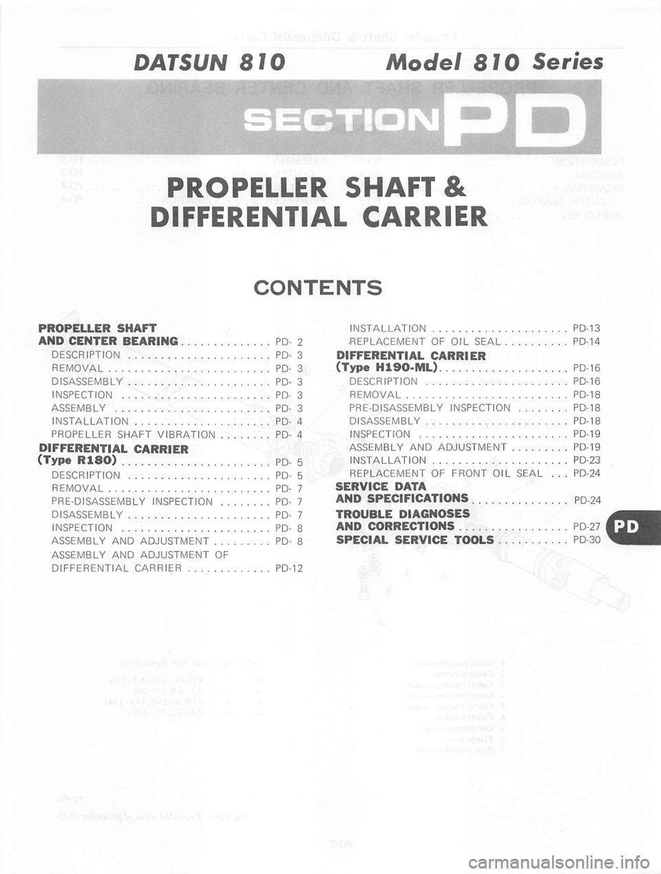 DATSUN 810 1980  Service Manual 