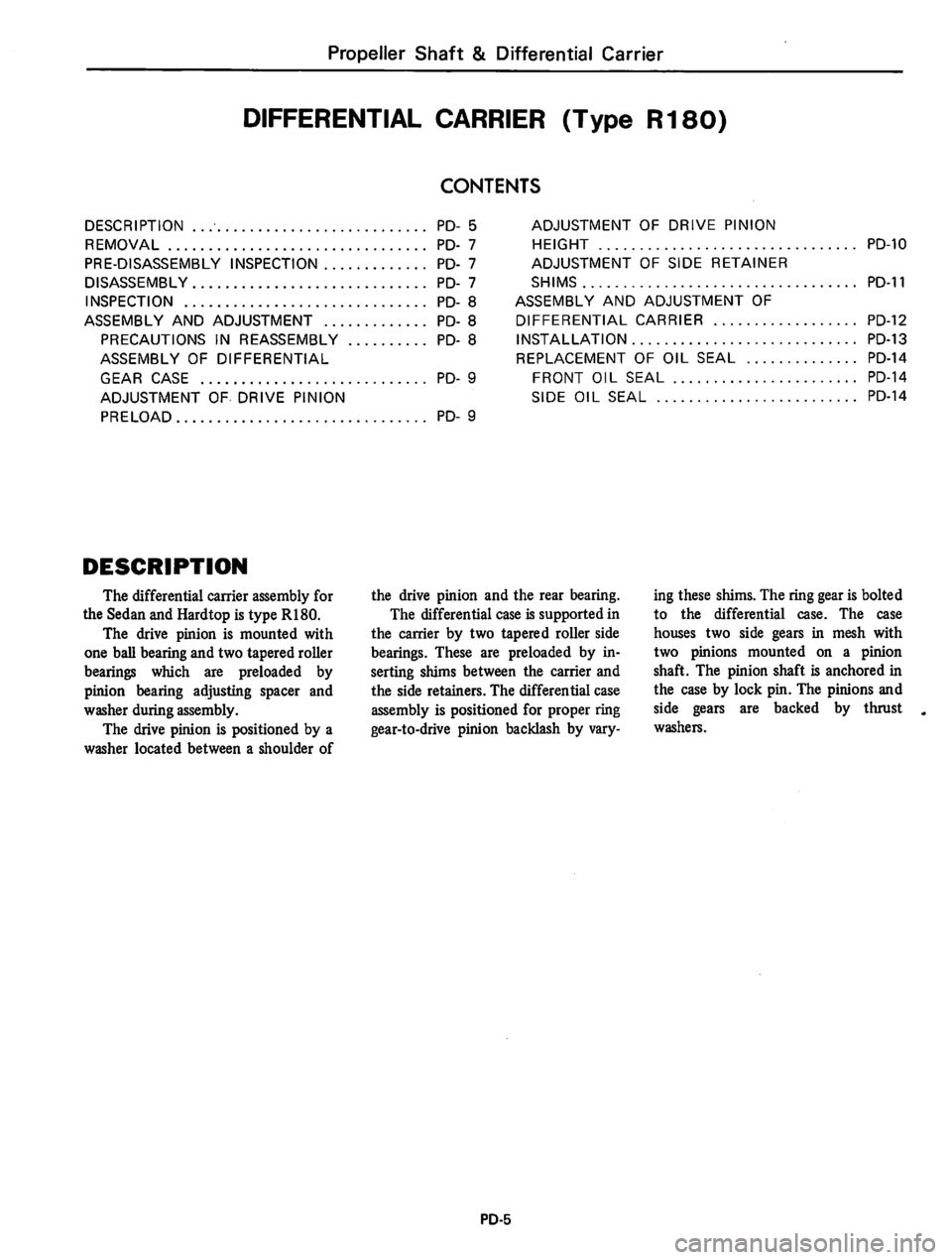 DATSUN 810 1980  Service Manual 