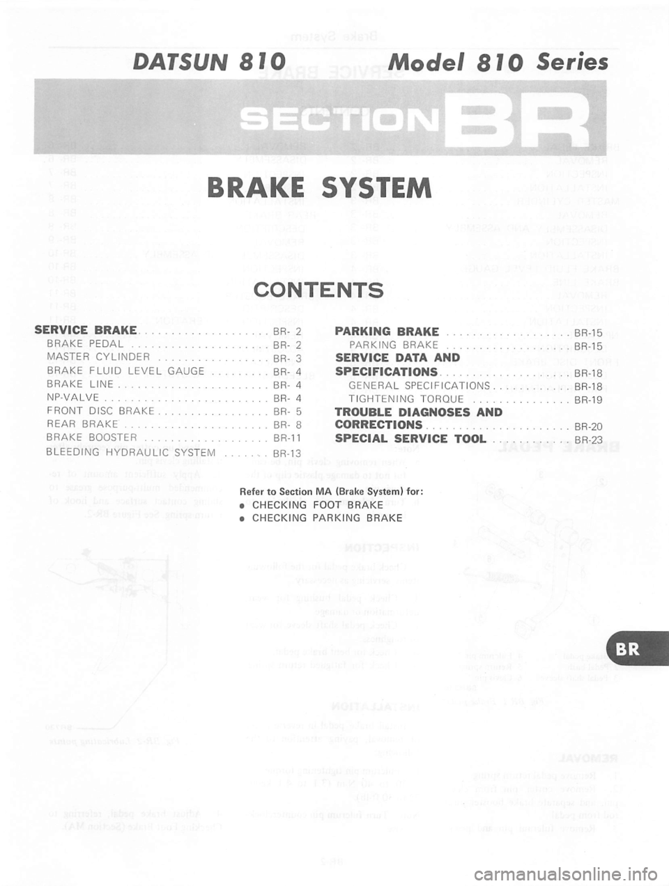 DATSUN 810 1980  Service Manual 