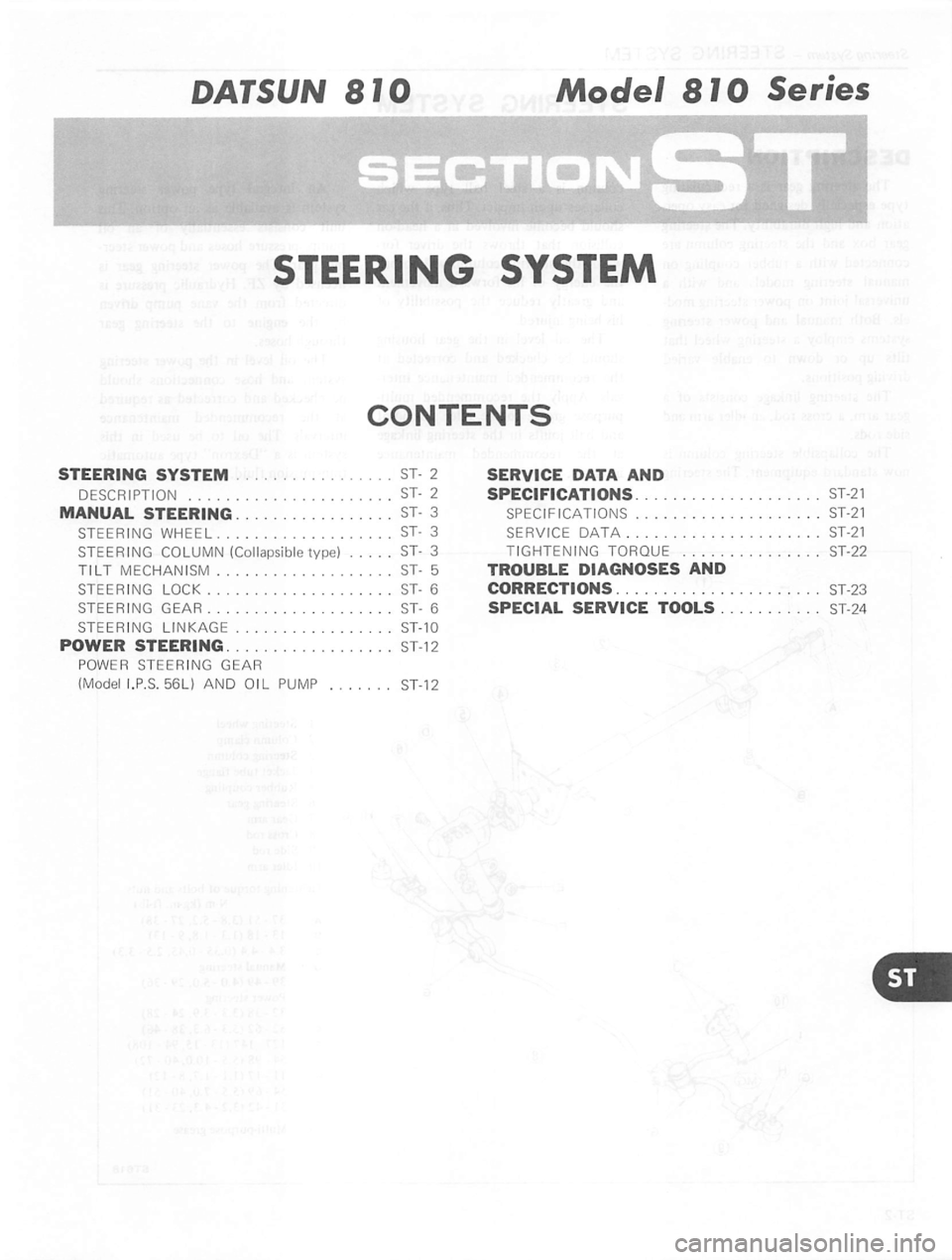 DATSUN 810 1980  Service Manual 