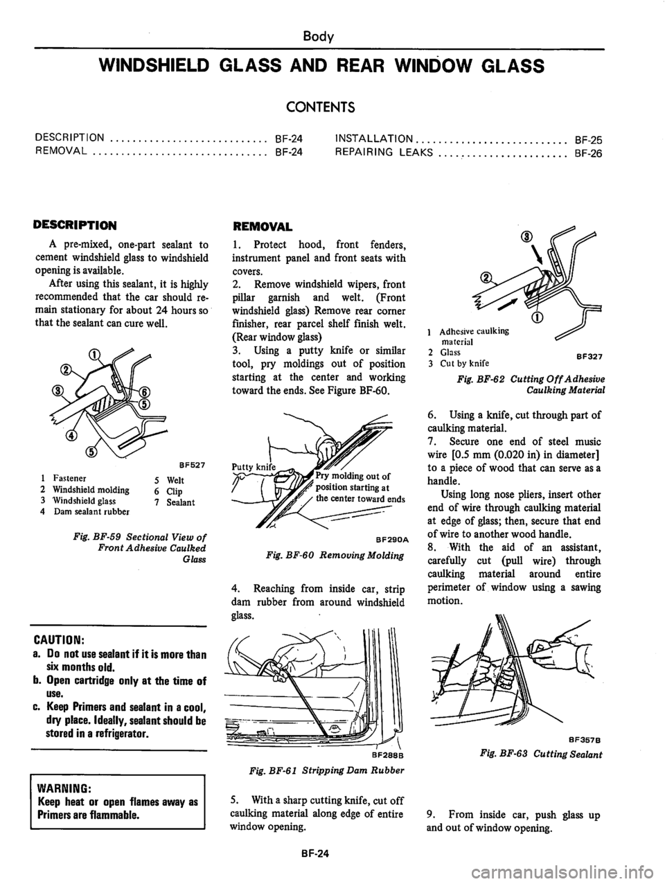 DATSUN 810 1980  Service Manual 