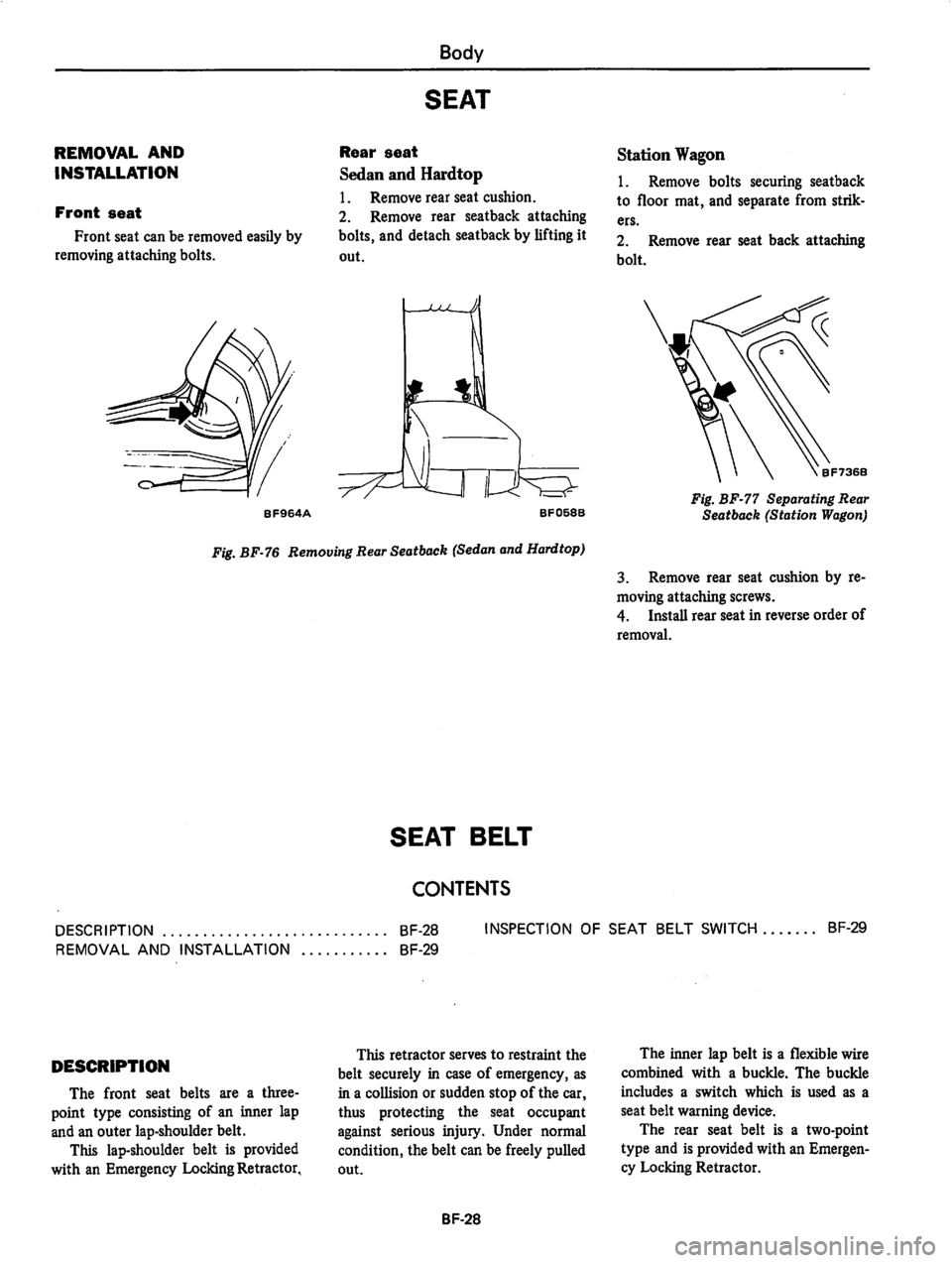 DATSUN 810 1980  Service Manual 