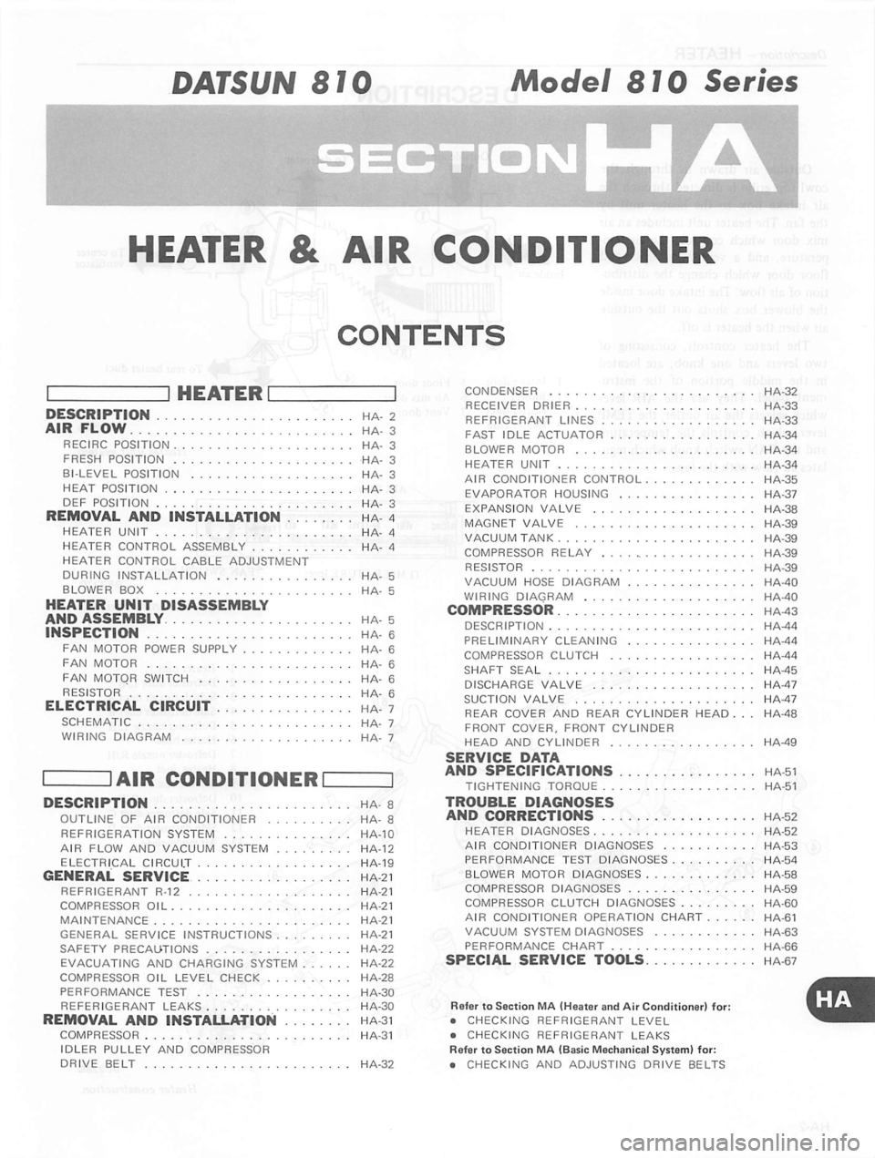 DATSUN 810 1980  Service Manual 