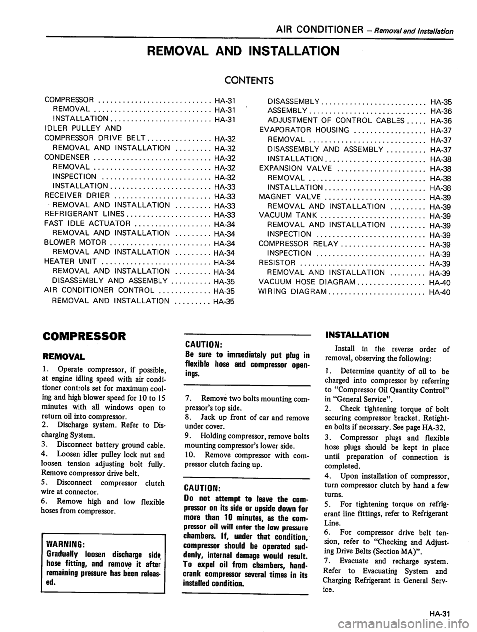 DATSUN 810 1980  Service Manual 