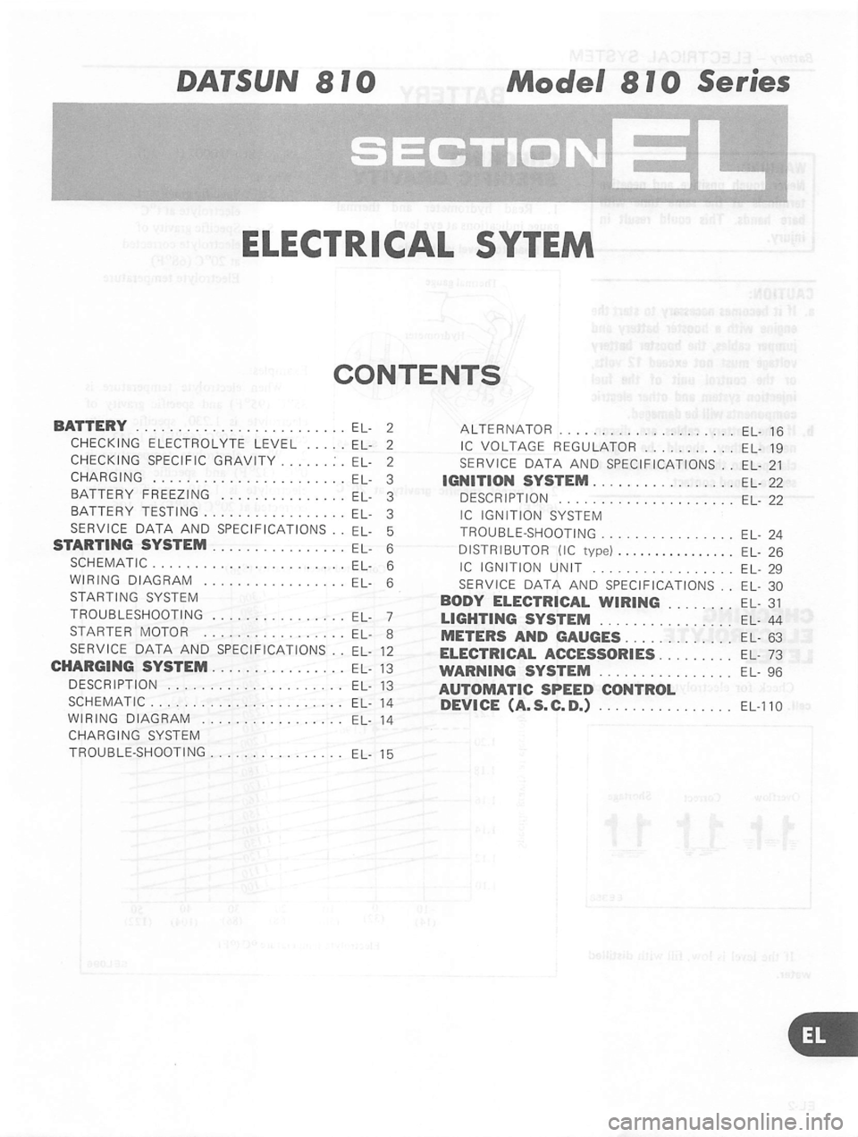 DATSUN 810 1980  Service Manual 