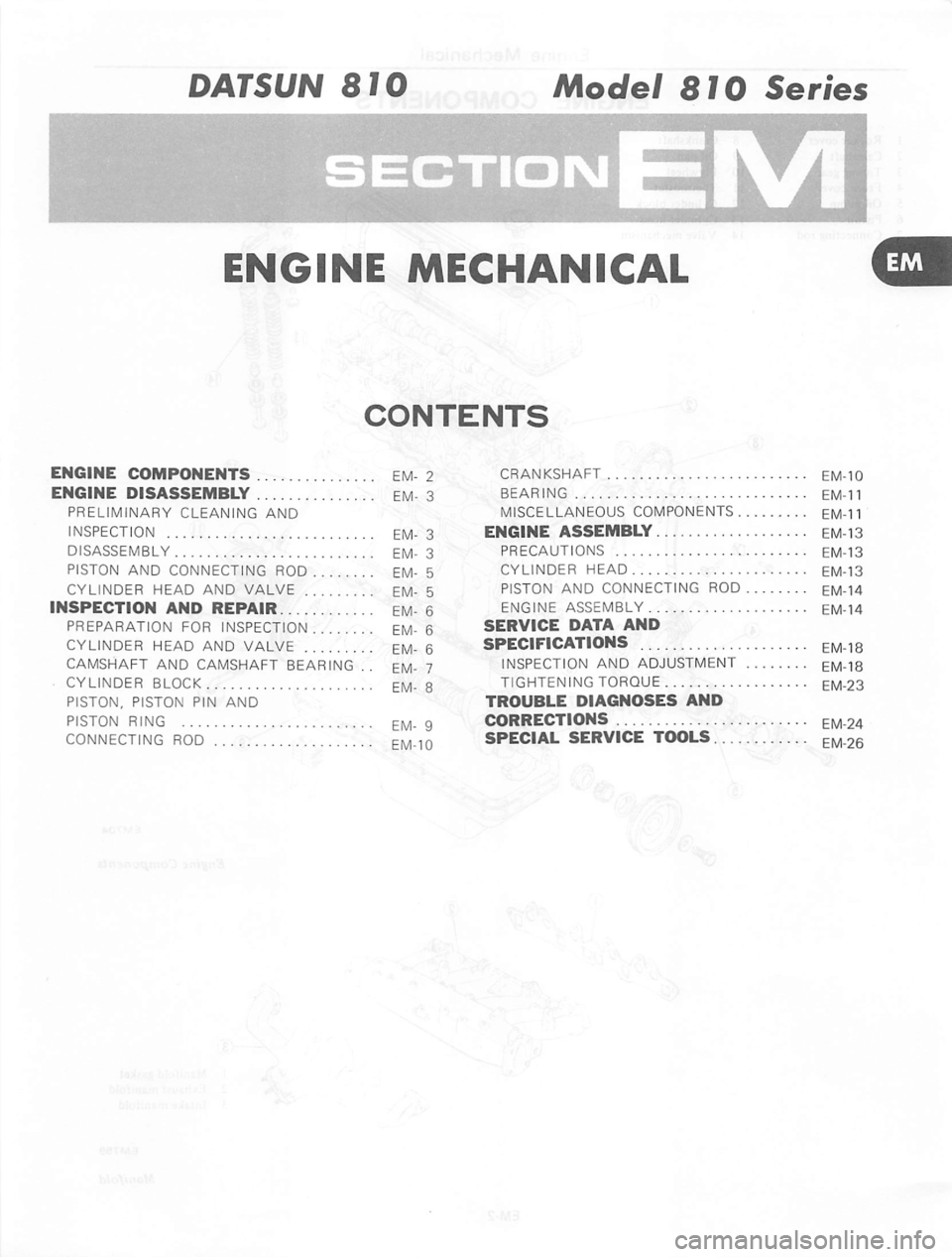 DATSUN 810 1980  Service Manual 