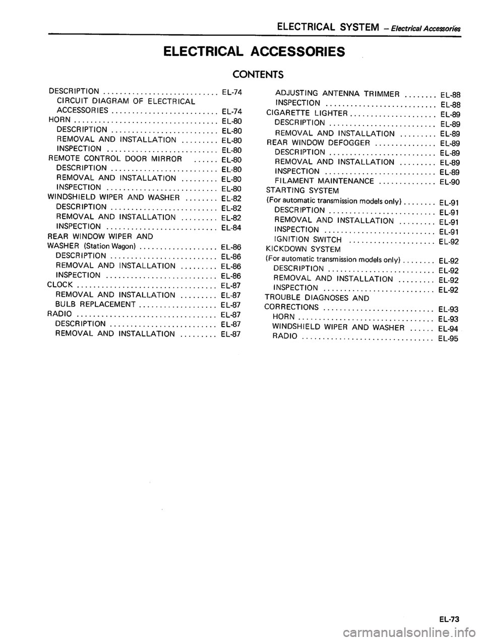 DATSUN 810 1980  Service Manual 