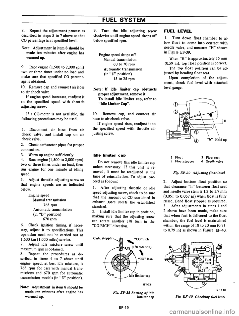 DATSUN B210 1976  Service Repair Manual 