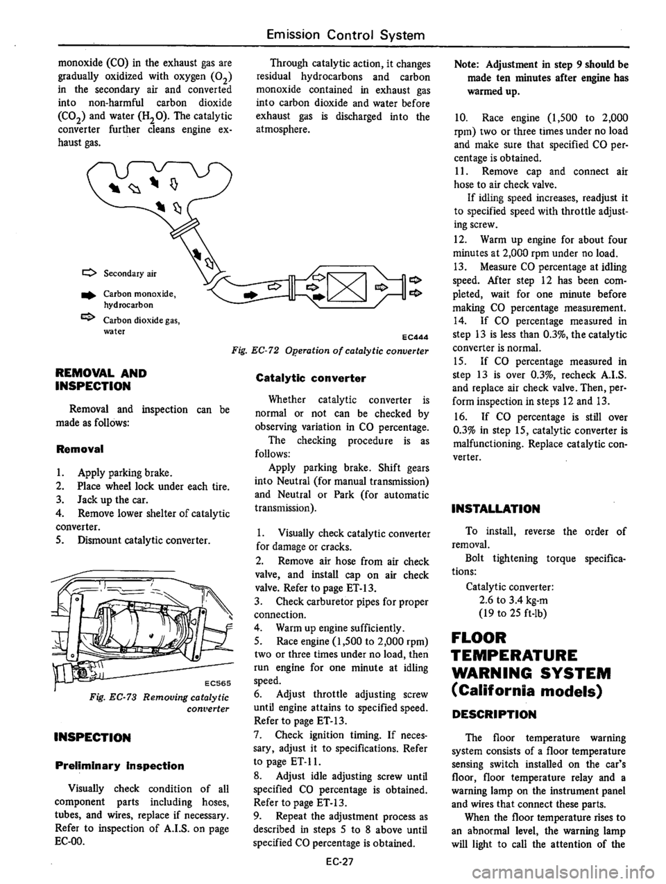 DATSUN B210 1976  Service Repair Manual 