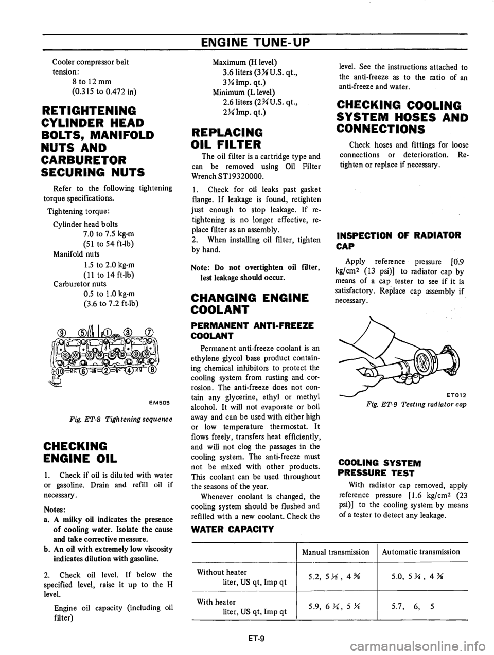 DATSUN B210 1976  Service Repair Manual 