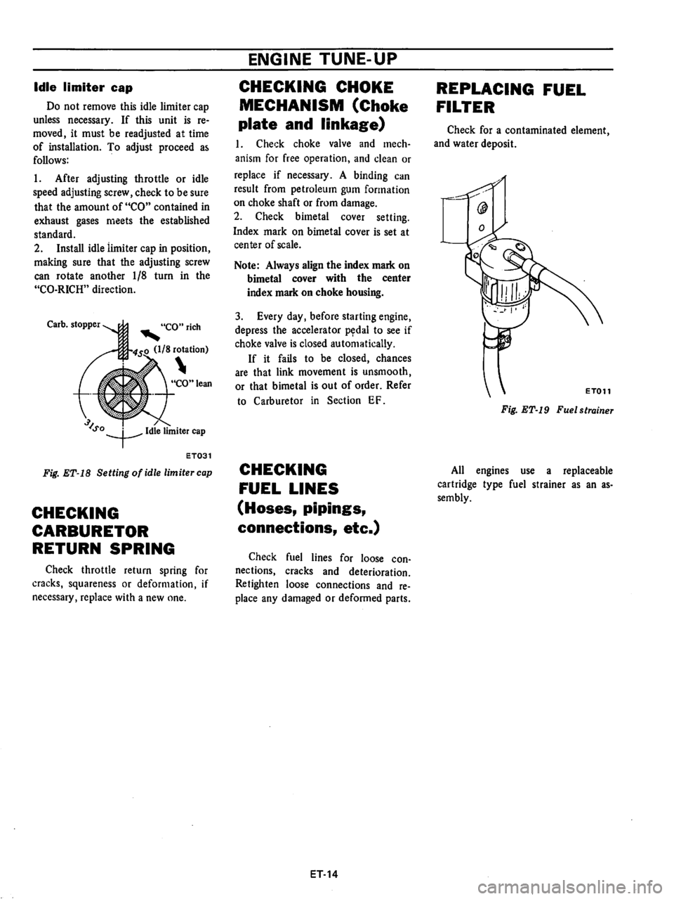 DATSUN B210 1976  Service Repair Manual 