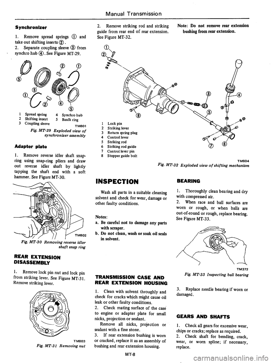 DATSUN B210 1976  Service Repair Manual 