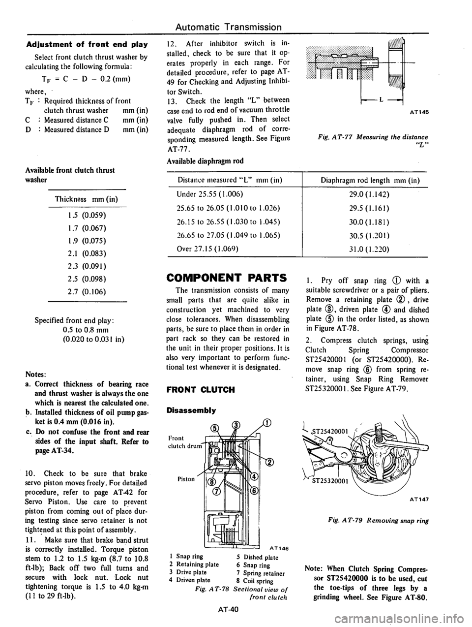 DATSUN B210 1976  Service Repair Manual 