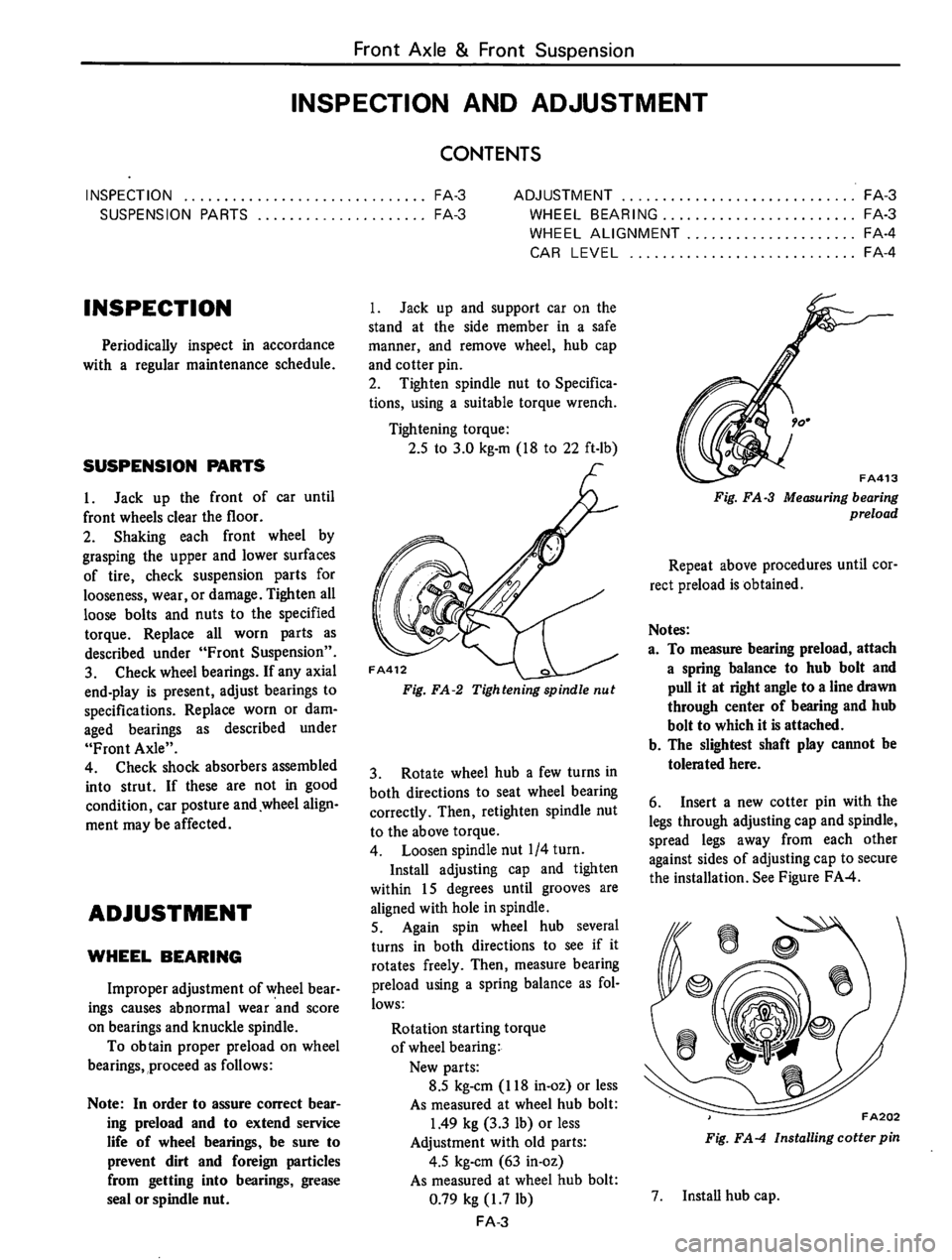 DATSUN B210 1976  Service Repair Manual 