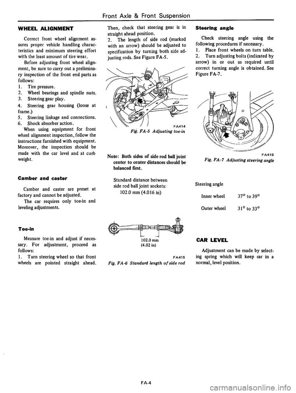 DATSUN B210 1976  Service Repair Manual 