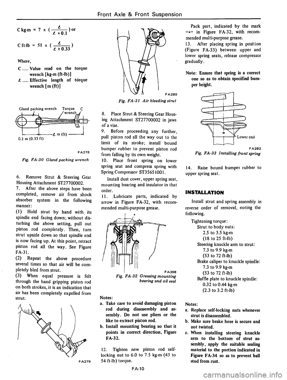 DATSUN B210 1976  Service Repair Manual 