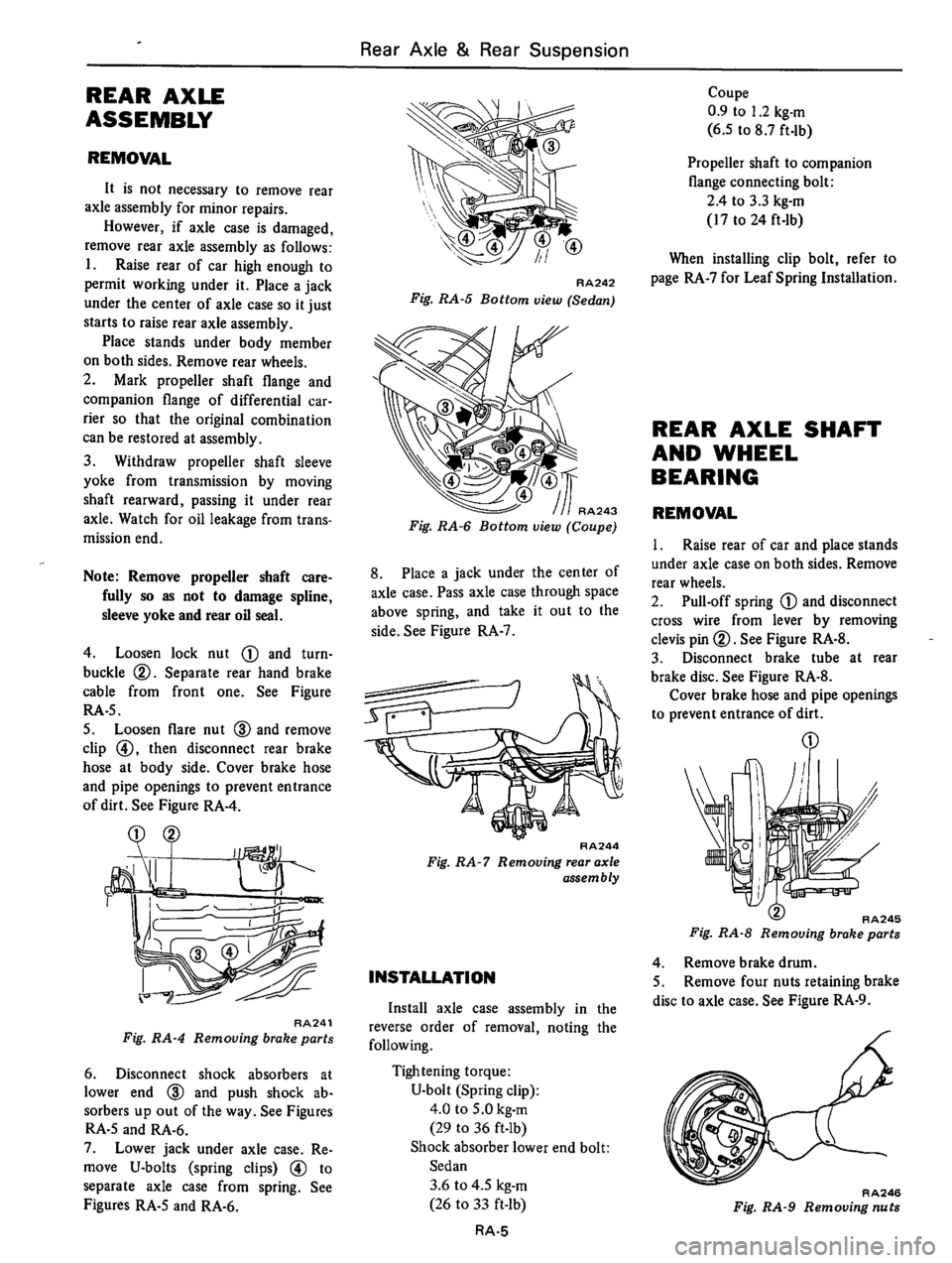 DATSUN B210 1976  Service Repair Manual 