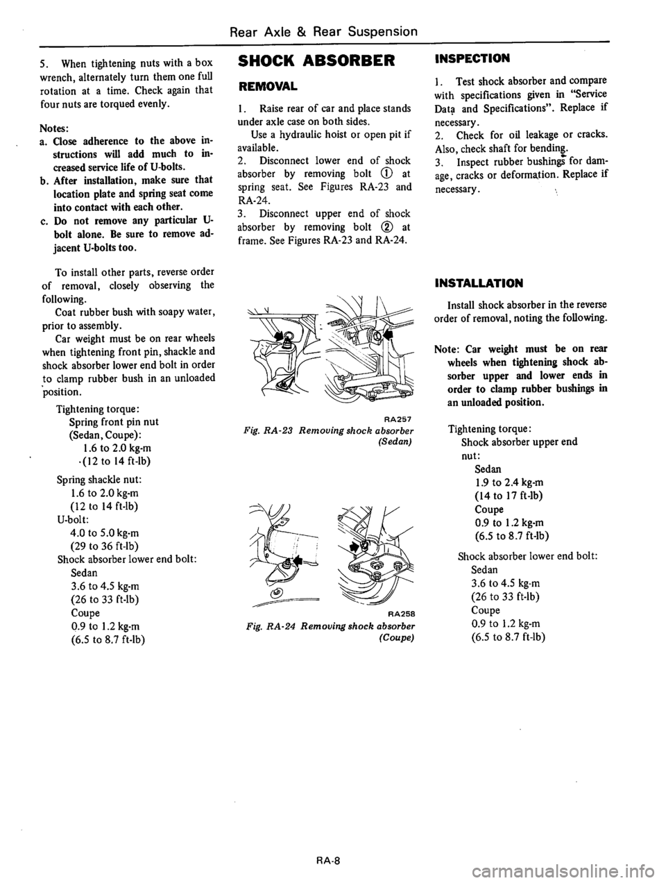 DATSUN B210 1976  Service Repair Manual 