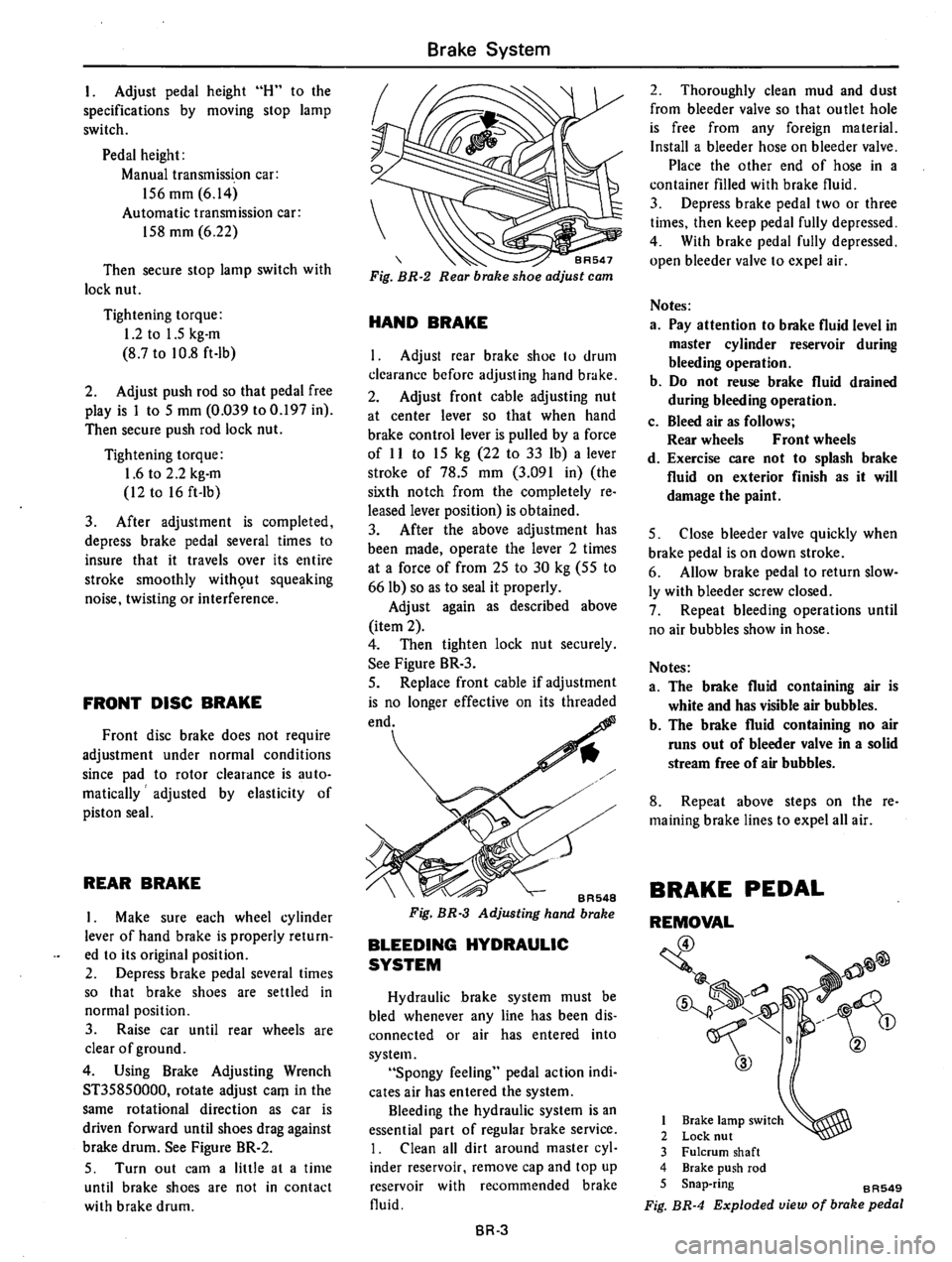 DATSUN B210 1976  Service Repair Manual 