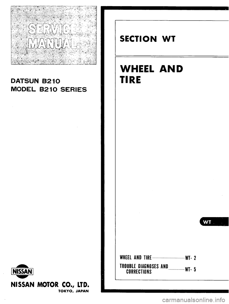 DATSUN B210 1976  Service Repair Manual 