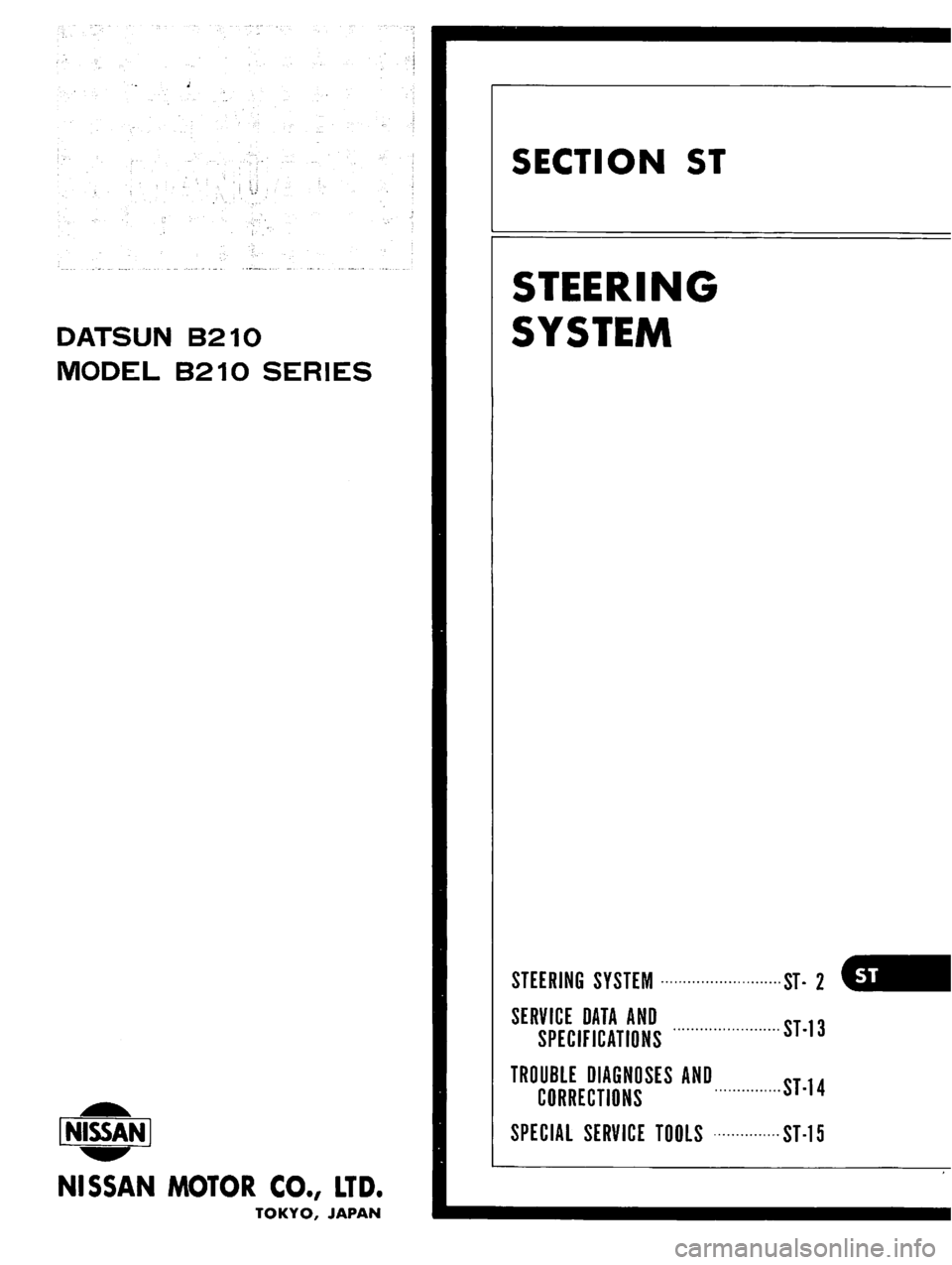 DATSUN B210 1976  Service Repair Manual 