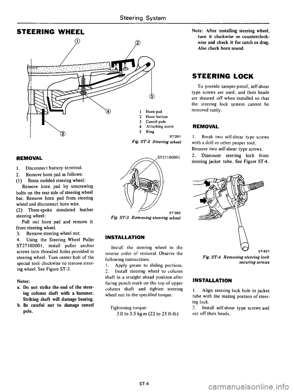 DATSUN B210 1976  Service Repair Manual 