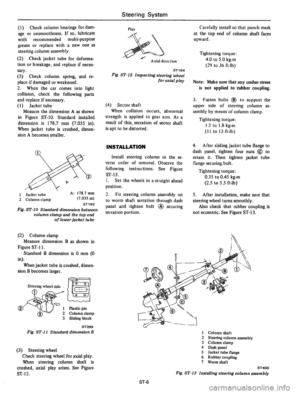 DATSUN B210 1976  Service Repair Manual 