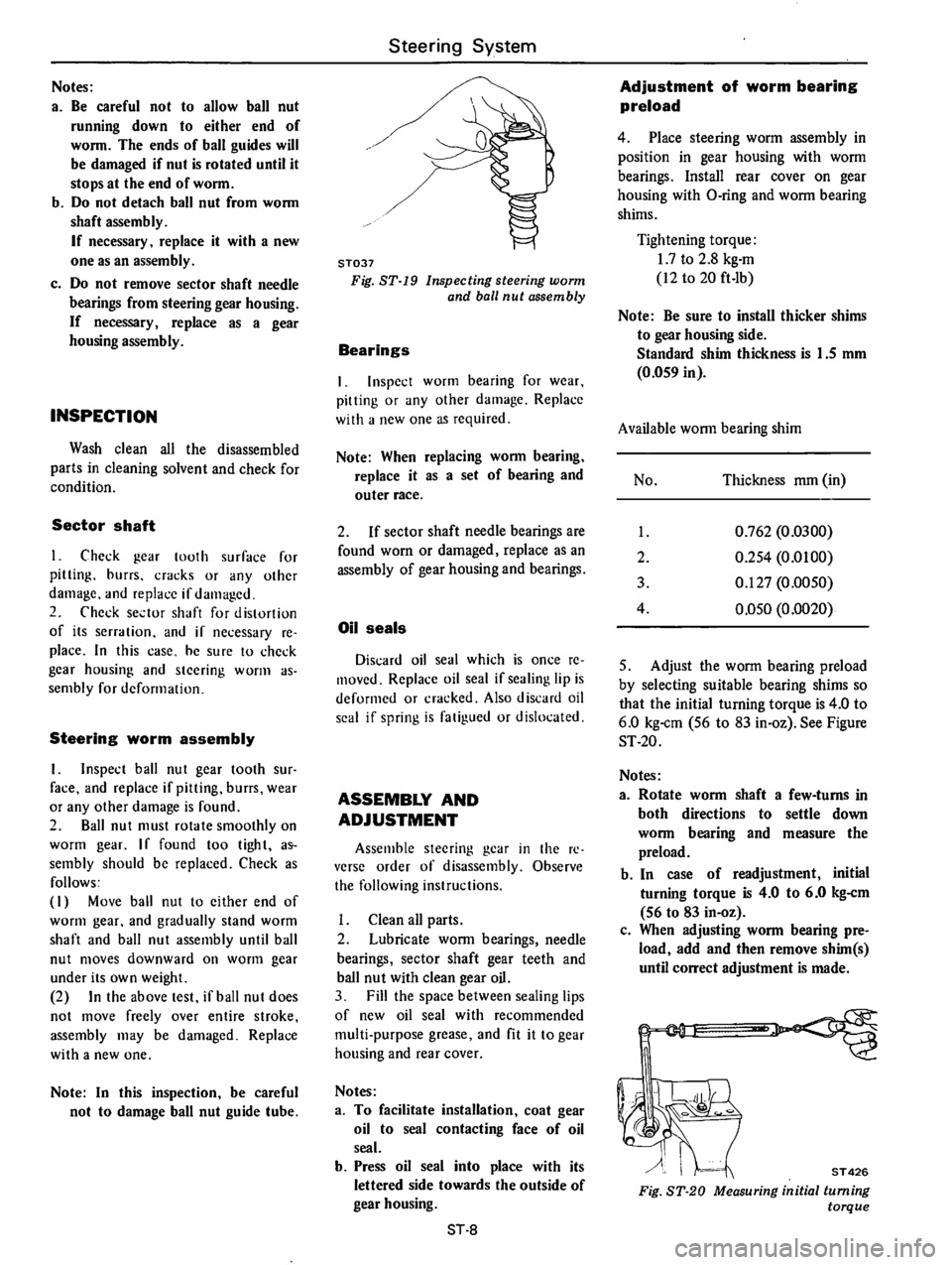 DATSUN B210 1976  Service Repair Manual 