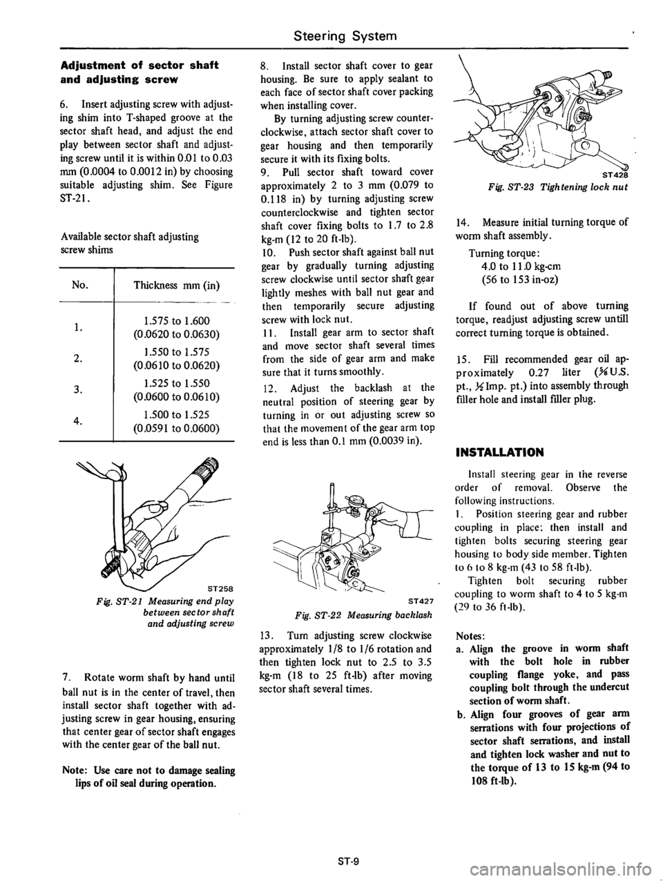DATSUN B210 1976  Service Repair Manual 