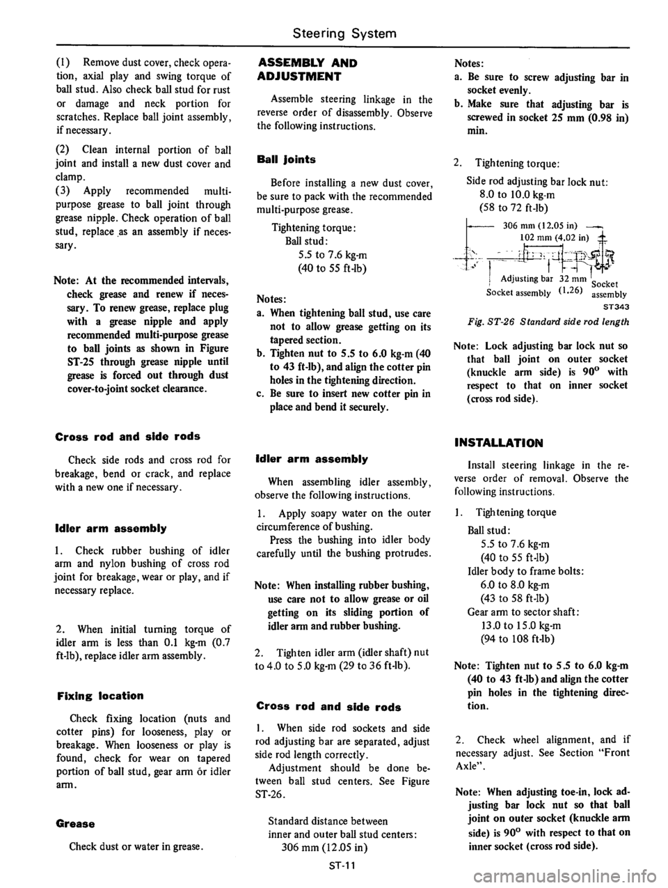 DATSUN B210 1976  Service Repair Manual 