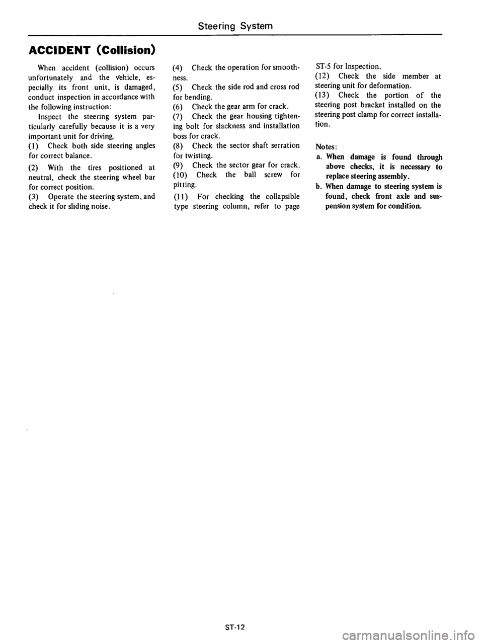 DATSUN B210 1976  Service Repair Manual 