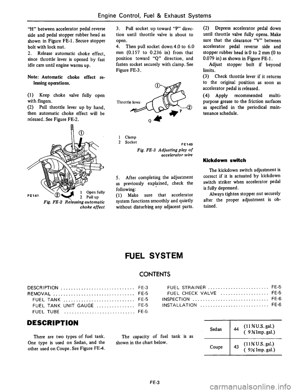 DATSUN B210 1976  Service Repair Manual 
