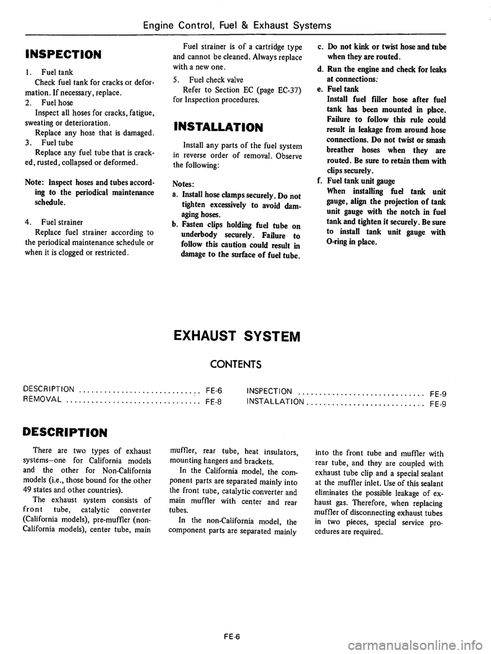 DATSUN B210 1976  Service Repair Manual 